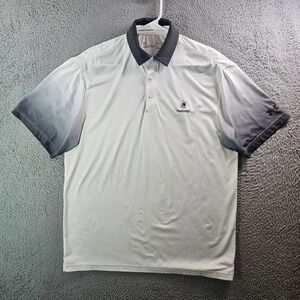 Under Armour Polo‎ Shirt Men Large Short Sleeve White Black Ombre - Pls Read